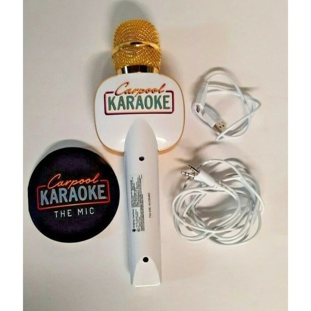 Singing Machine Carpool Karaoke The Mic CPK545 Bluetooth Wireless FM Microphone
